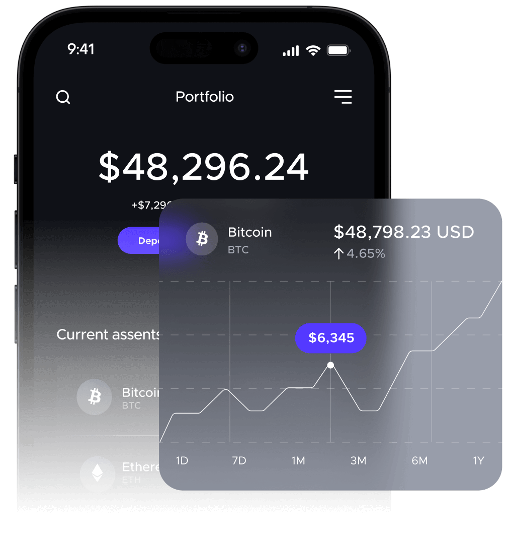 A Crypto Wallet From The Future Image - Cryptotech X Webflow Template