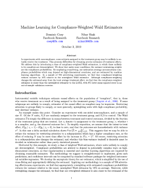 Machine Learning for Compliance-Weighted Wald Estimators