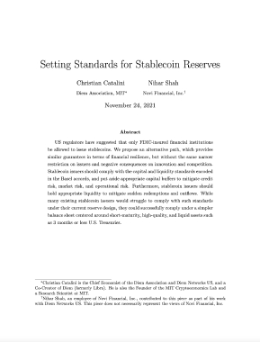 Setting Stablecoin Standards